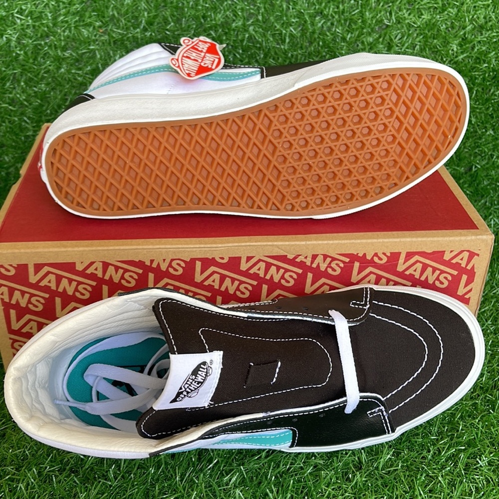 Vans Sk8-Hi Classic Sport Black/True White Leather Womens sneakers - Picture 5 of 16
